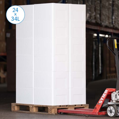 Thermobox Styroporbox 34 Liter Kühlbox Versandbehälter (24 Stück auf Palette)