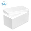 Thermobox Styrofoam box 8,2 liter cooling box shipping container for food, drinks, medication - Styrofoam made of EPS - reusable insulated box