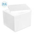 Thermobox Styrofoam box 25,5 liter cooling box shipping container for food, drinks, medication - Styrofoam made of EPS - reusable insulated box