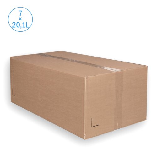 Thermobox Styroporbox 20,1 Liter Kühlbox Versandbehälter (7 Stück im Karton)
