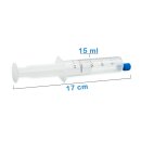 KRUUSE disposable syringe 20ml incl. KRUUSE cap blue