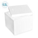 Thermobox Styroporbox 6,5 Liter Kühlbox Versandbehälter für Essen, Getränke, Medikamente - Styropor aus EPS - wiederverwendbare Isolierbox