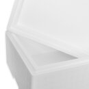 Thermobox Styrofoam box 36,5 liter cooler box shipping container for food, drinks, medication - Styrofoam made of EPS - reusable insulated box