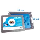 Cooling plate including 800g ice pack, long cooling of food and drinks, very durable and easy to clean for private and commercial use, for home, catering, camping