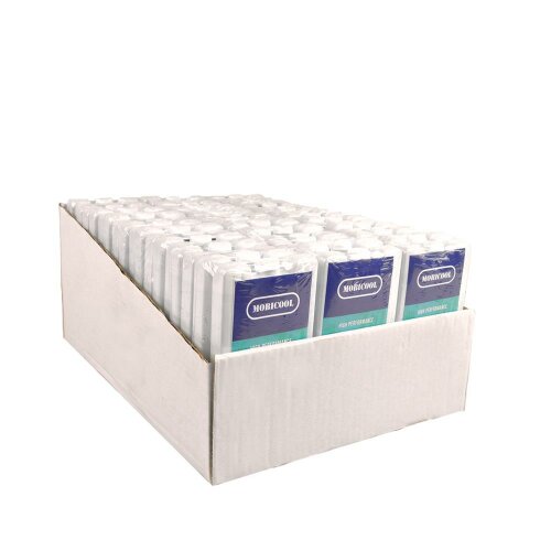 Set of 54 Mobicool ice packs 220g white, 12-hour cooling, food-safe, non-toxic, durable and robust for commercial refrigerated shipping and reusable use in coolers, cooling bags